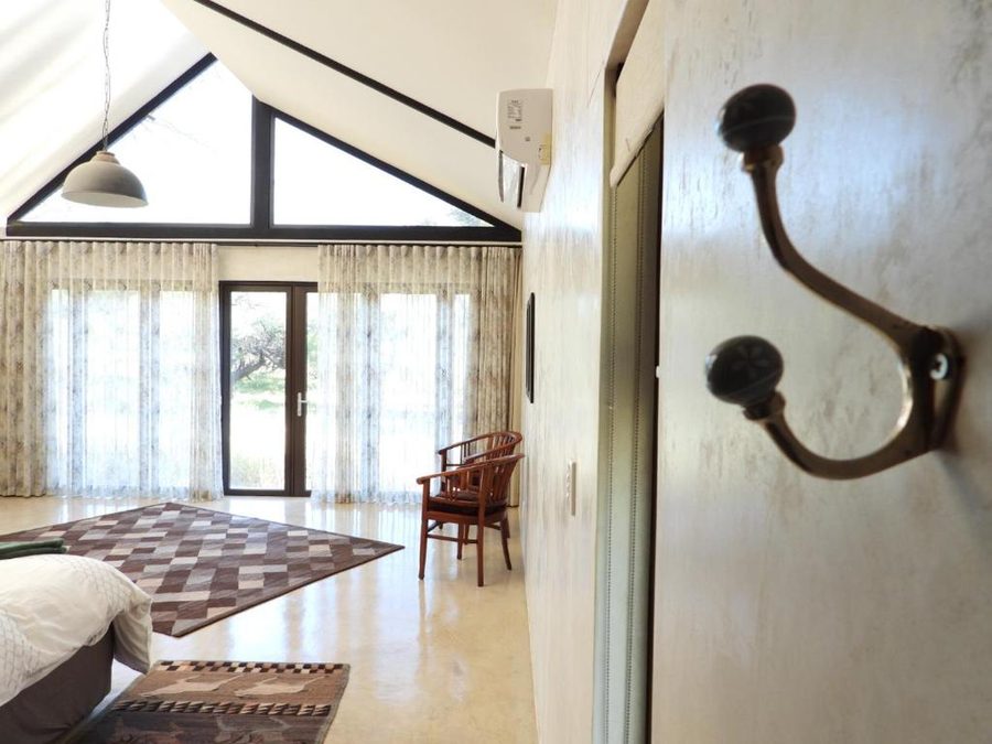 Light falling through the long curtains